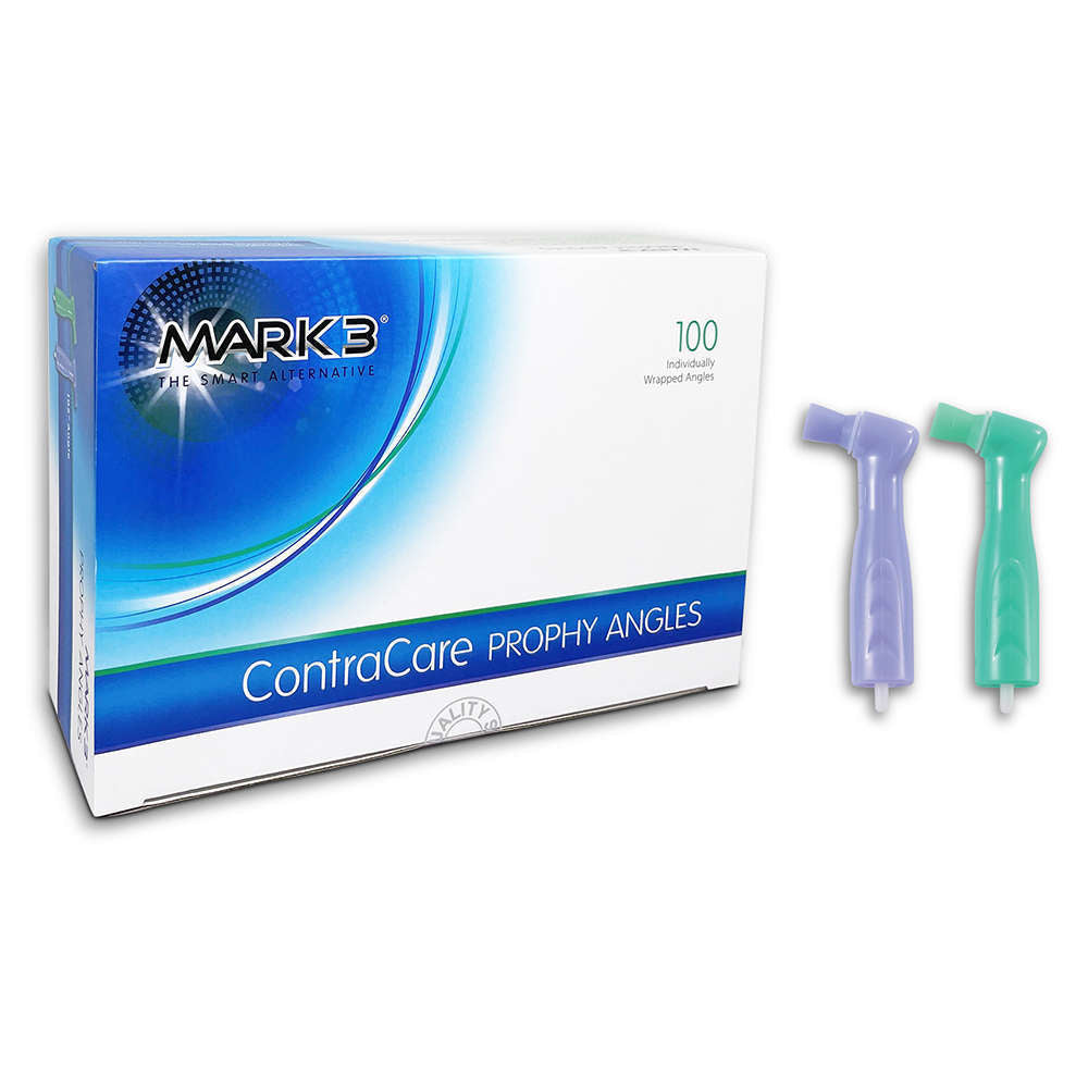 Contacare Disposable Prophy Angles 105° Soft Green 100/pk - #242-100 - Soft