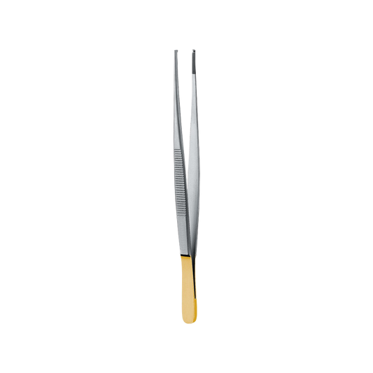 Standard Dressing Forcep, Serrated, Tungsten Carbide, 14.5CM - HiTeck Medical Instruments