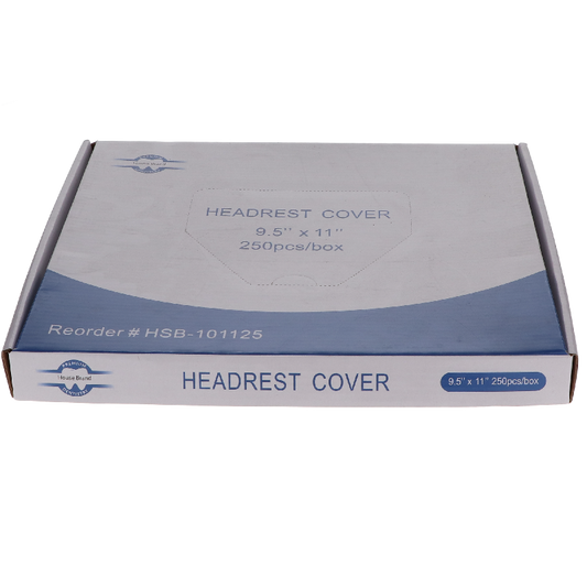 HSB - Poly Headrest Cover, 9.5" x 11", 250/Pk