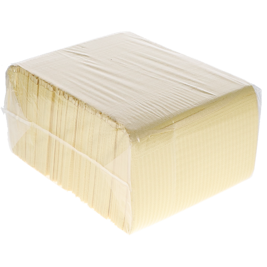 HSB - Disposable Bibs, 2+1 Ply, 13" x 18", Yellow, 500/Pk
