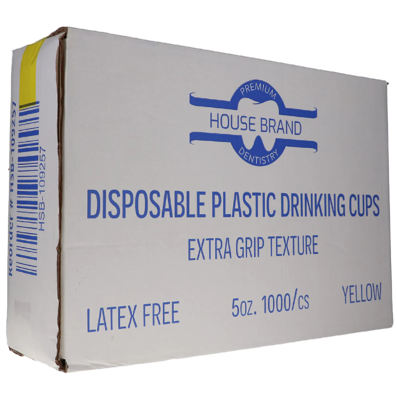 HSB - Plastic Cups 5oz. 1000/Cs Yellow