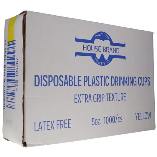 HSB - Plastic Cups 5oz. 1000/Cs Yellow