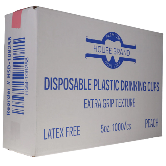 HSB - Plastic Cups 5oz. 1000/Cs Peach