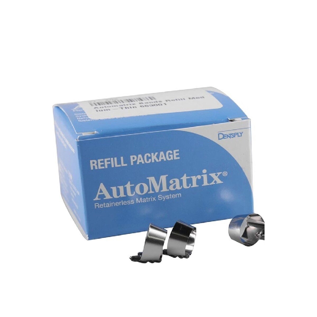 AutoMatrix Retainerless Matrix System – Band Refills, 72/Pkg,
Wide Regular 5/16" x 0.002" Gauge