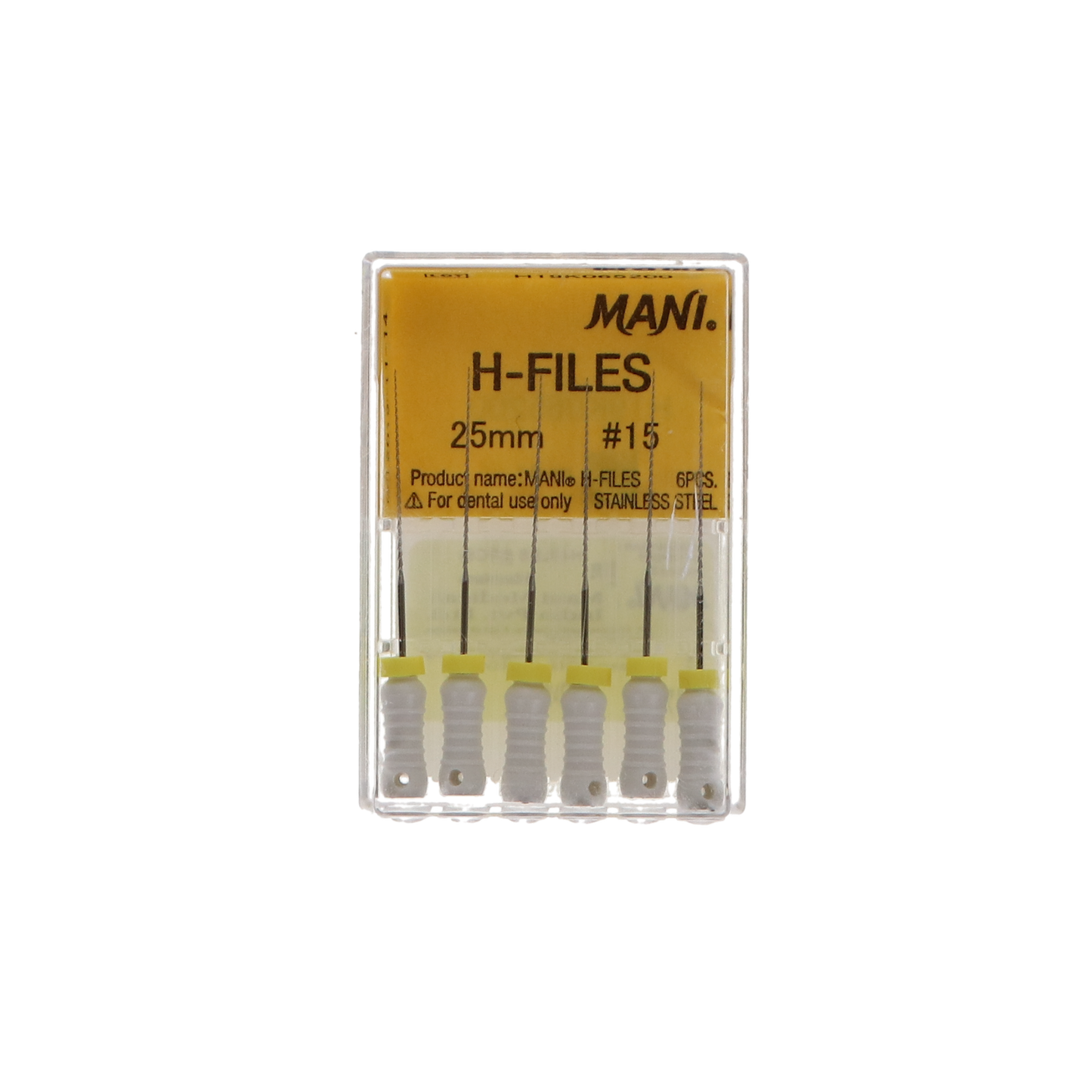 Hedstrom Files, Stainless Steel, 25 mm, # 15, White, 6/Pk