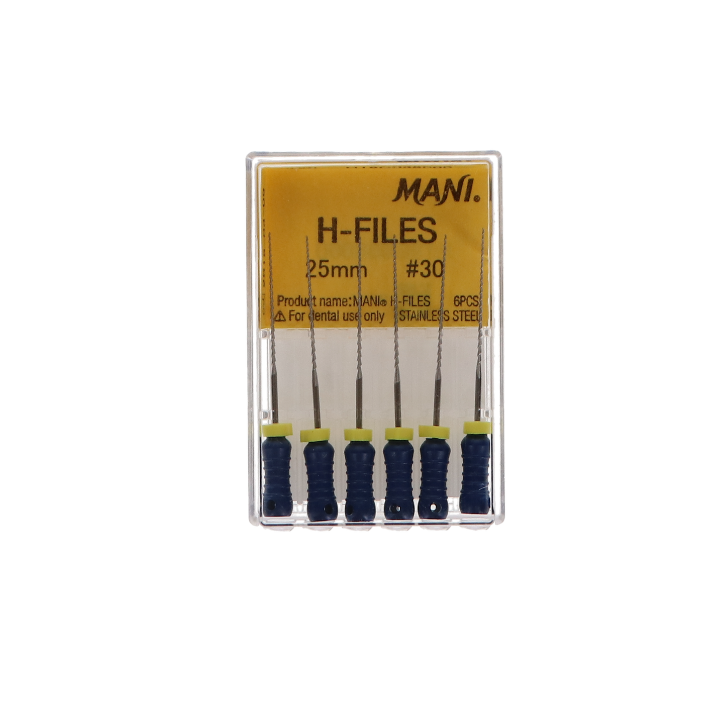 Hedstrom Files, Stainless Steel, 25 mm, # 30, Blue, 6/Pk