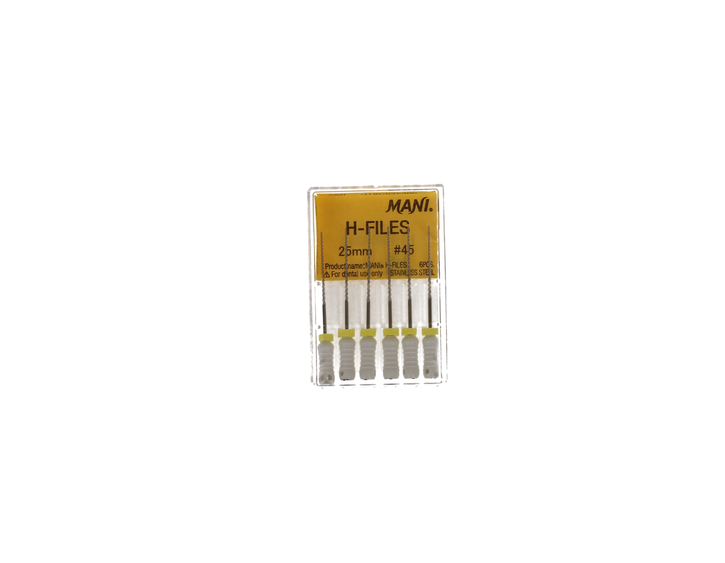 Hedstrom Files, Stainless Steel, 25 mm, # 45, White, 6/Pk