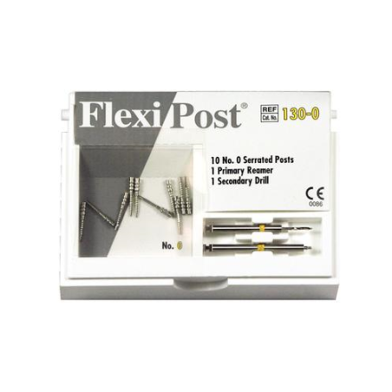 EDS Flexi Post Split Shank Post, #130-00 Stainless Steel or #135-00Titanium 10/Pk - 130-0 SS Yellow