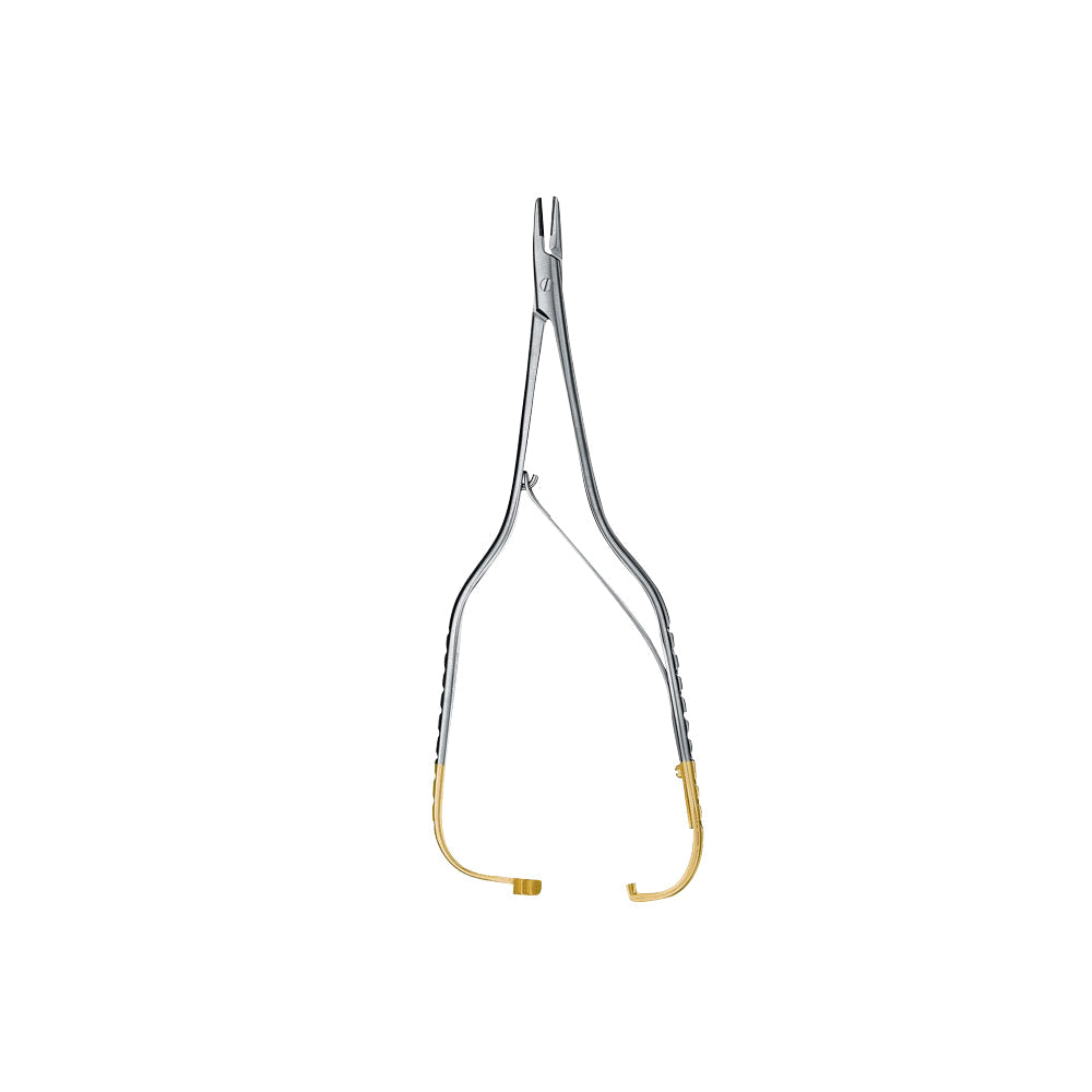 Arruga Needle Holder, Serrated, Tungsten Carbide, 16CM (5-0,6-0,7-0,8-0) - HiTeck Medical Instruments
