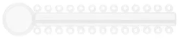 Versa-Tie™ Elastomeric Ligature Ties, Pack of 46 sticks - 1,012 ties ORing Elastic - Sky Blue