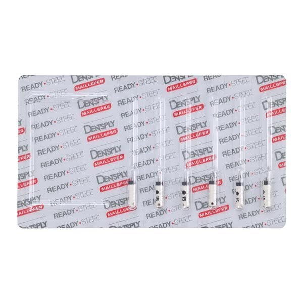 READY•STEEL™ Hedstrom Files – Stainless Steel, Sterile, 6/Pkg, Length 25 mm, Size 14-40 Assorted
