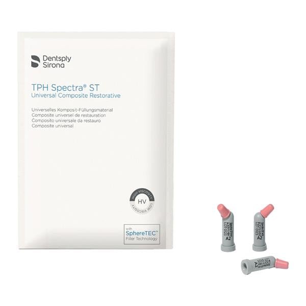 Dentsply Sirona TPH Spectra® ST Universal Composite Compules® Tips A2 HT – 0.25 g (16 Pack) | High Translucency Esthetic Restorative – DE-642232