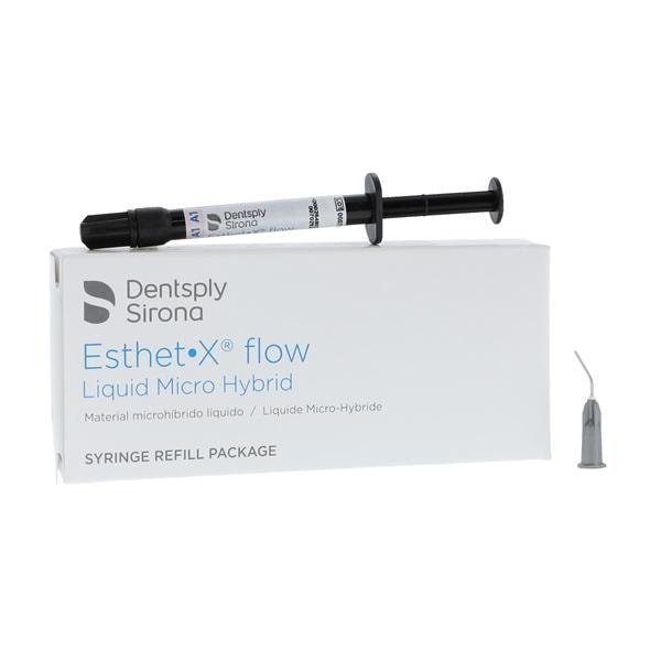 Esthet X Flow Liquid Micro Hybrid Restorative – 1.3 g Syringe Refill with Tips, 2/Pkg, Shade A1