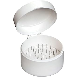 Round Style Cotton Roll Dispenser - 1/Box - White