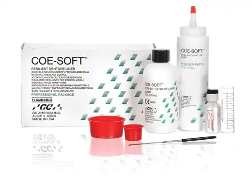 GC America COE-SOFT Soft Denture Reline Material Liquid Bulk