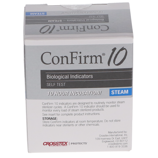 Crosstex ConFirm 10 C10BI25 Biological Indicators, 25/Pack