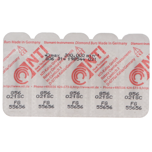 Axis NTI Diamond Bur Pear #830-012C Coarse FG 5/Pk