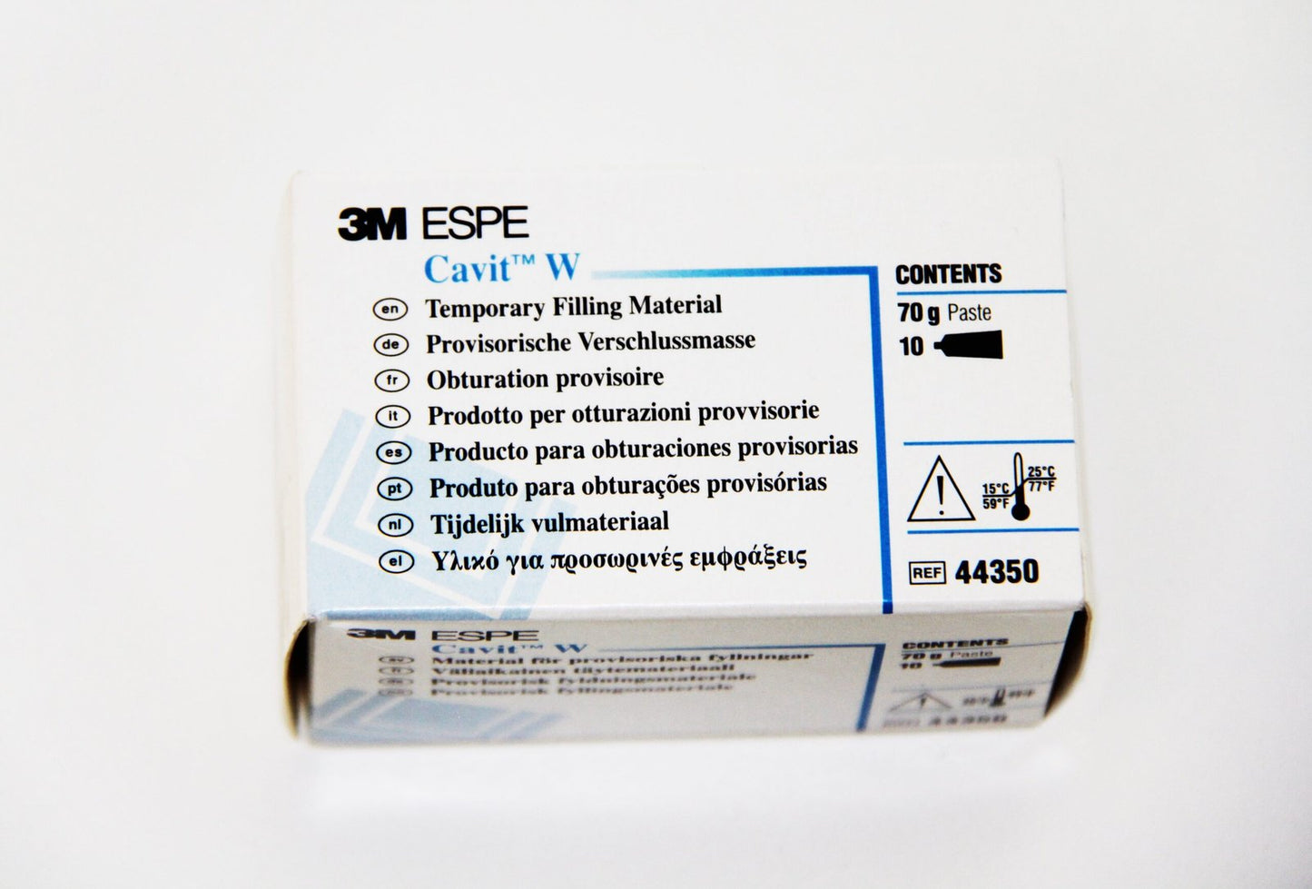 3M Cavit-W Temporary Filling Material, Medium Set, 7 g Tube, White, 10/Pk