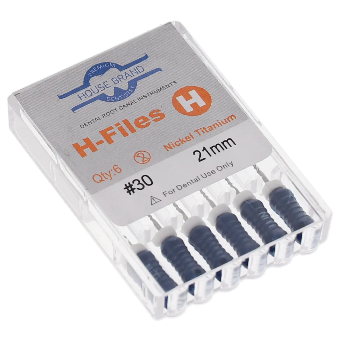 HSB NiTi Hedstrom File 21 mm ISO #30 Blue 6/Pk