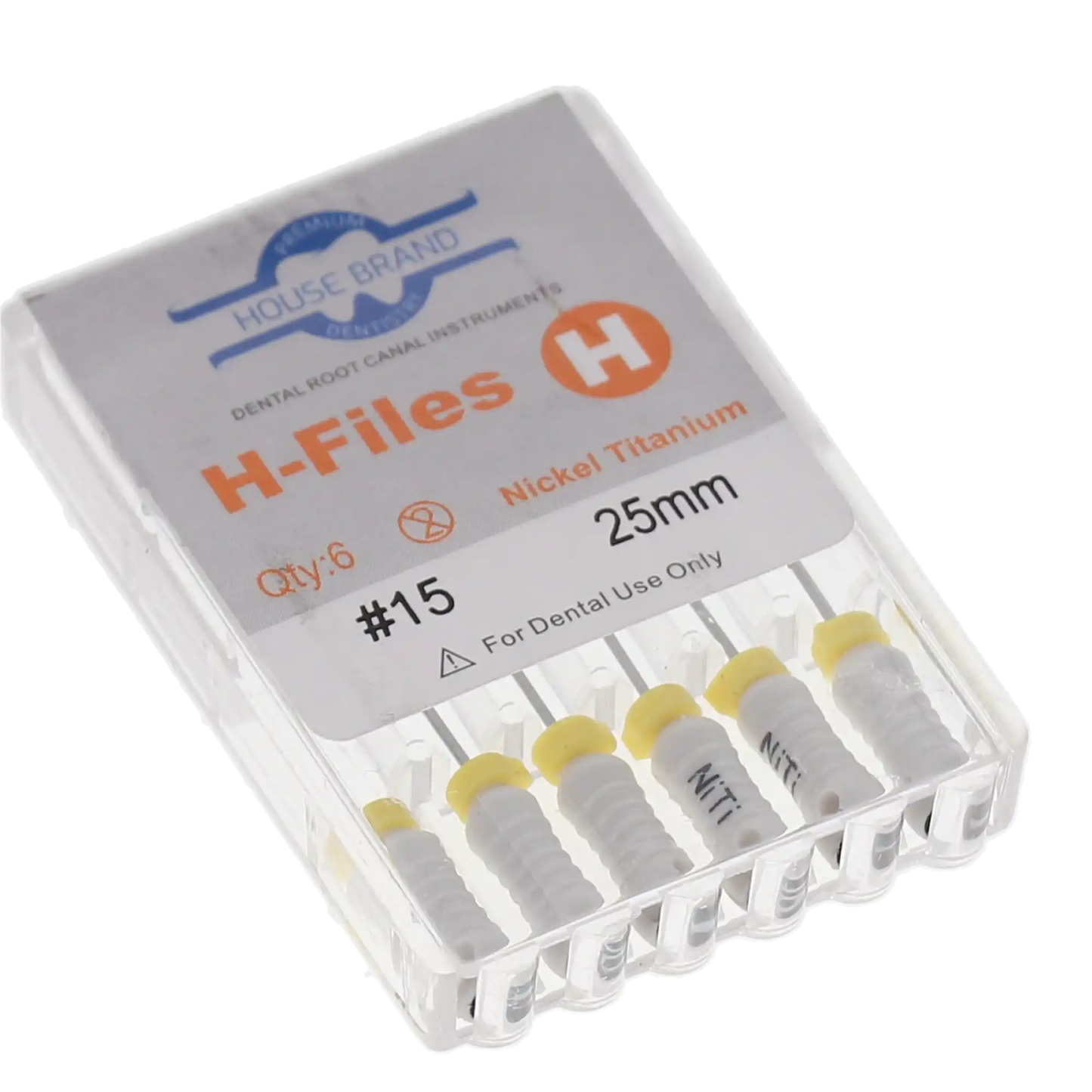 HSB NiTi Hedstrom File 25 mm ISO #15 White 6/Pk