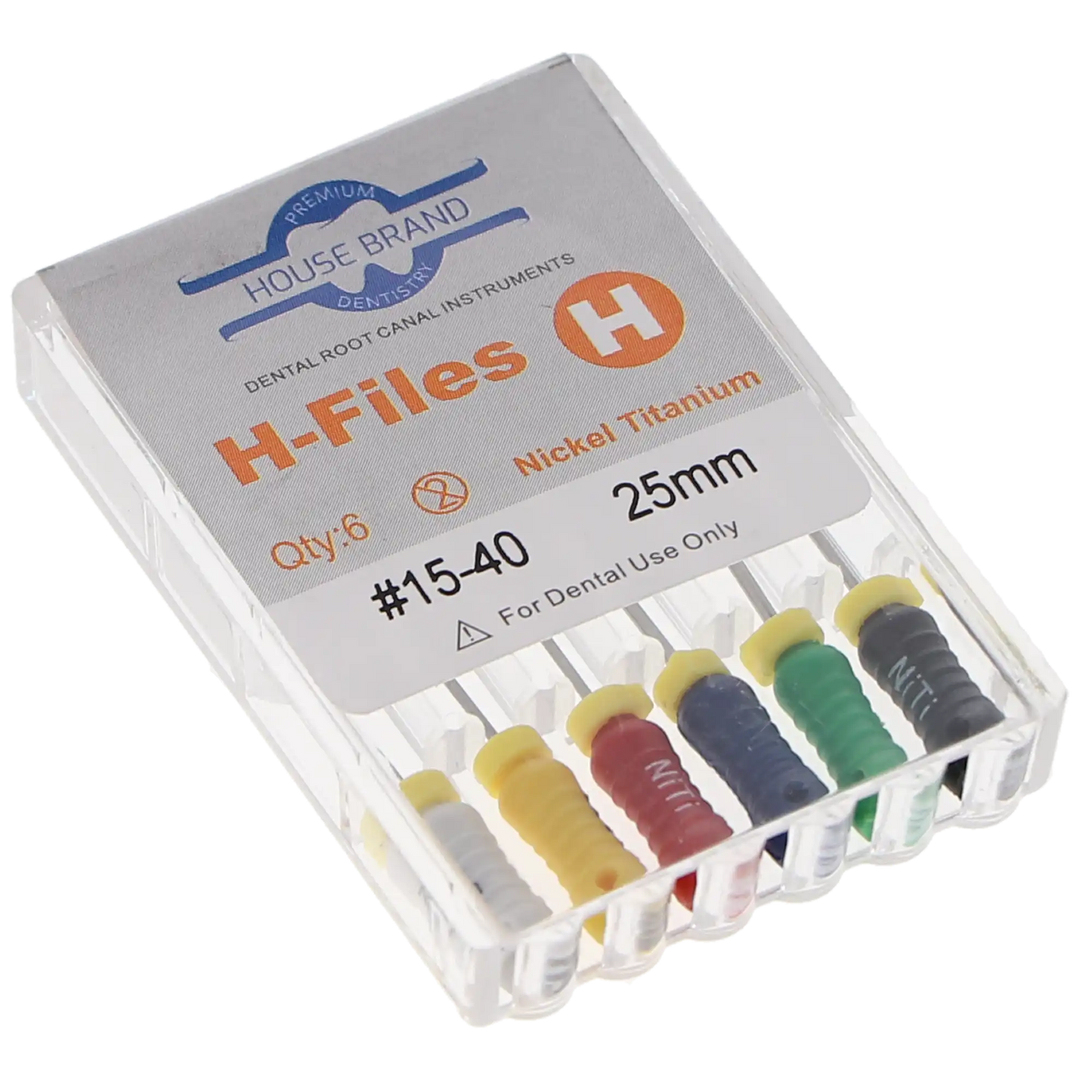 HSB NiTi Hedstrom File 25 mm ISO #15-40 6/Pk