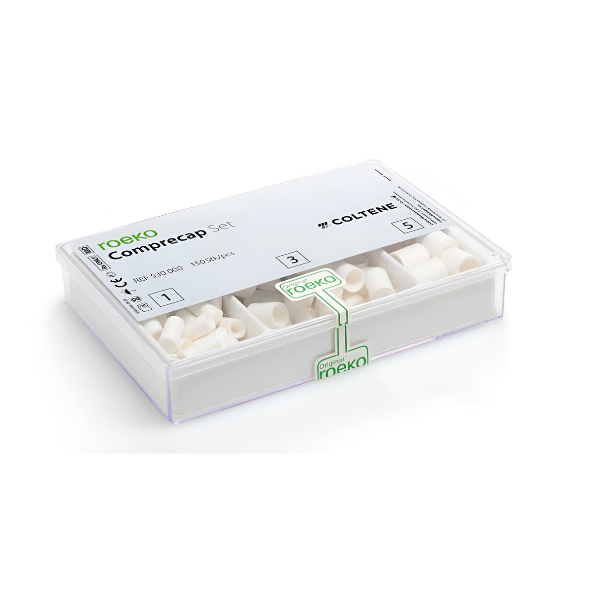 Retraction Caps Comprecap Set, Assorted 150 /Pk #530000 - COLTENE