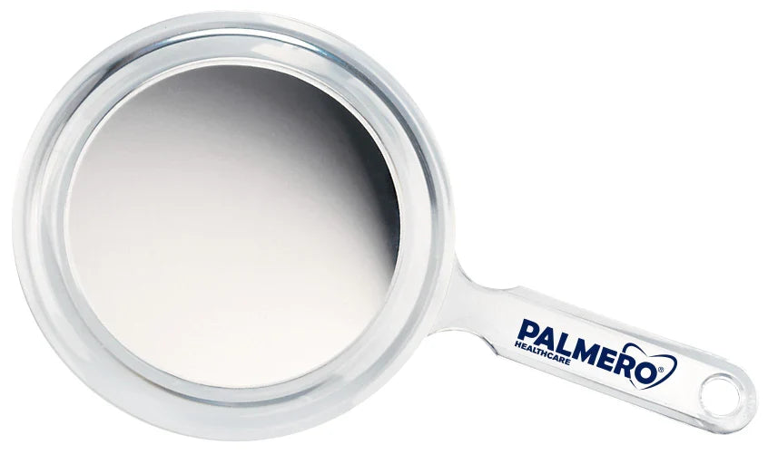 Palmero Hand Held Mirror Double Sided (Magnifying & Regular) #45, 1/Pk - Palmero Healthcare