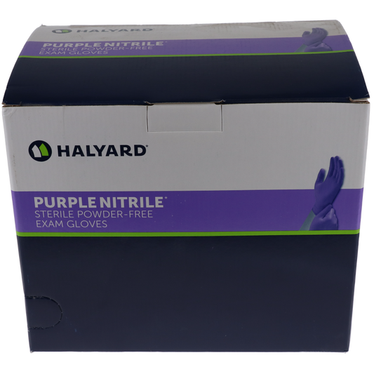 Halyard: Purple Nitrile Gloves Non-Sterile Small 100/Bx - 55081