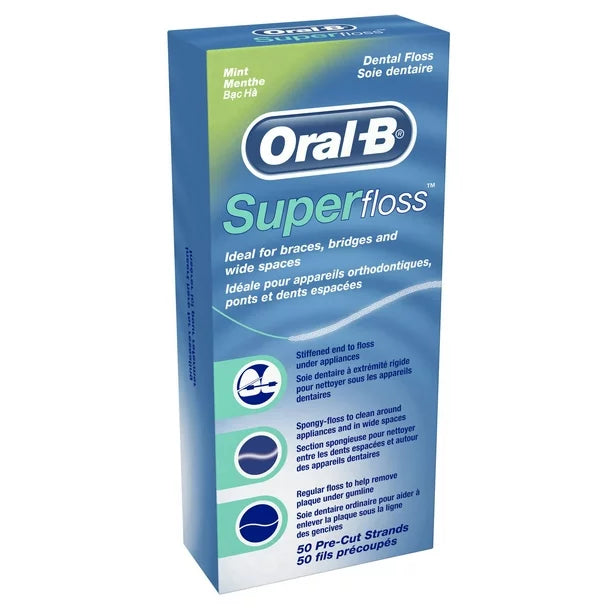 Oral-B SuperFloss 50/Pk #80721154 - 1/Pk