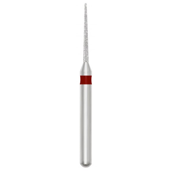 Multi-Patient-Use Diamond Needle Bur #858-008F Red 25/Pk