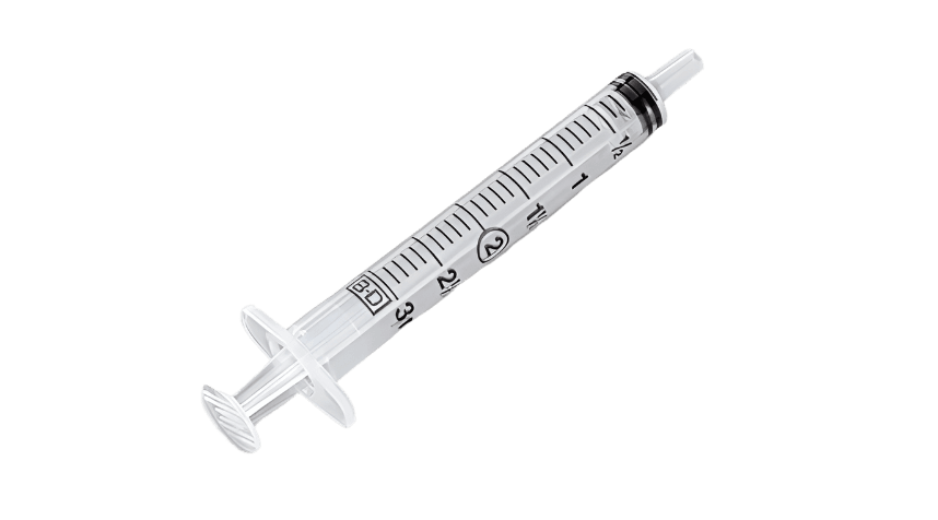 BD Luer Lock Syringes, No Needle, 5 ml, 200/Box