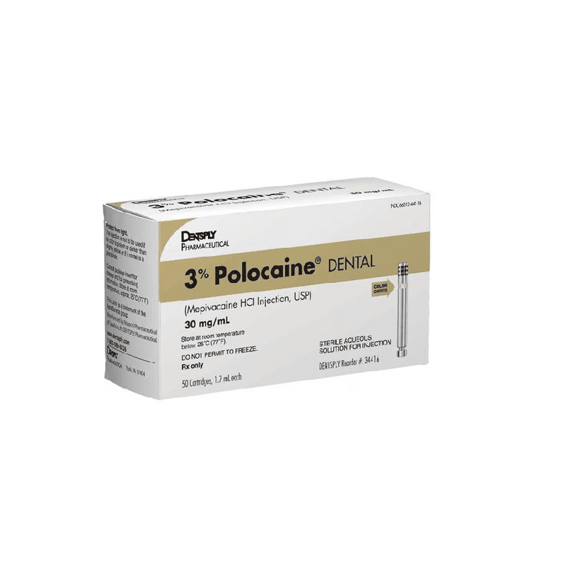 3% Polocaine Dental Mepivacaine HCl injection, USP – 1.8 ml Cartridge, 50/Pkg