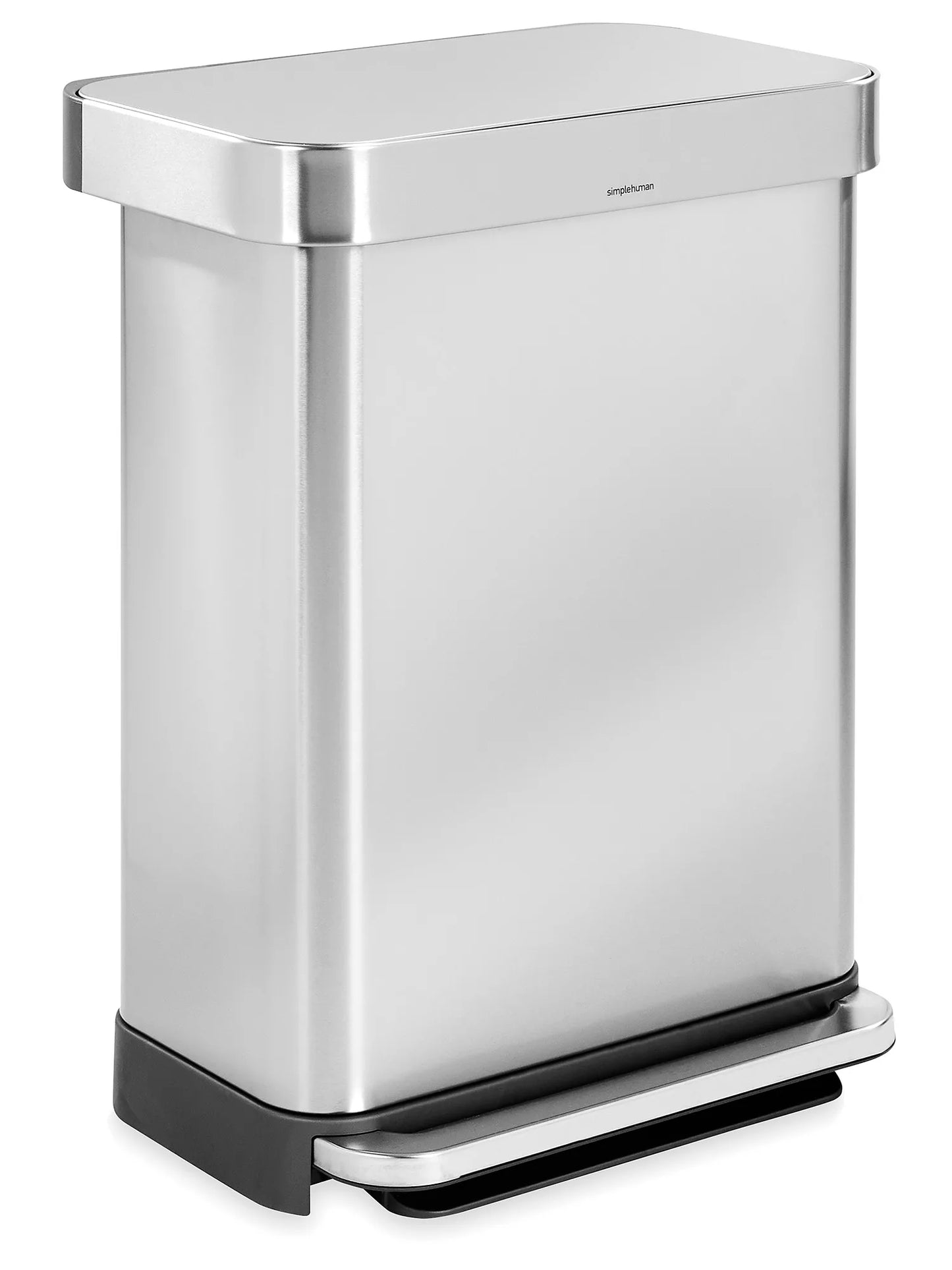 Simplehuman® Step-On Stainless Steel Trash Can - Jumbo, 14 Gallon, H-10736