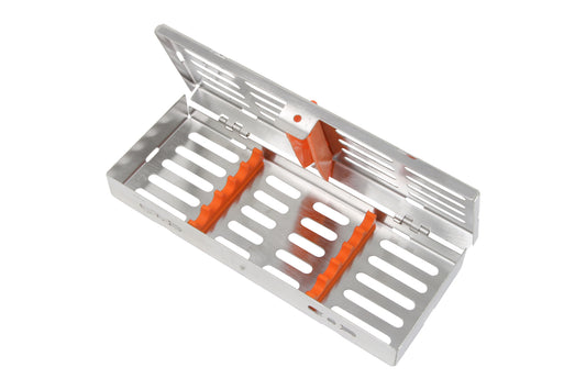 Sterilization Cassette for 5 Instruments - 180x70x22, W/O Lock, Non Detatchable - HiTeck Medical Instruments
