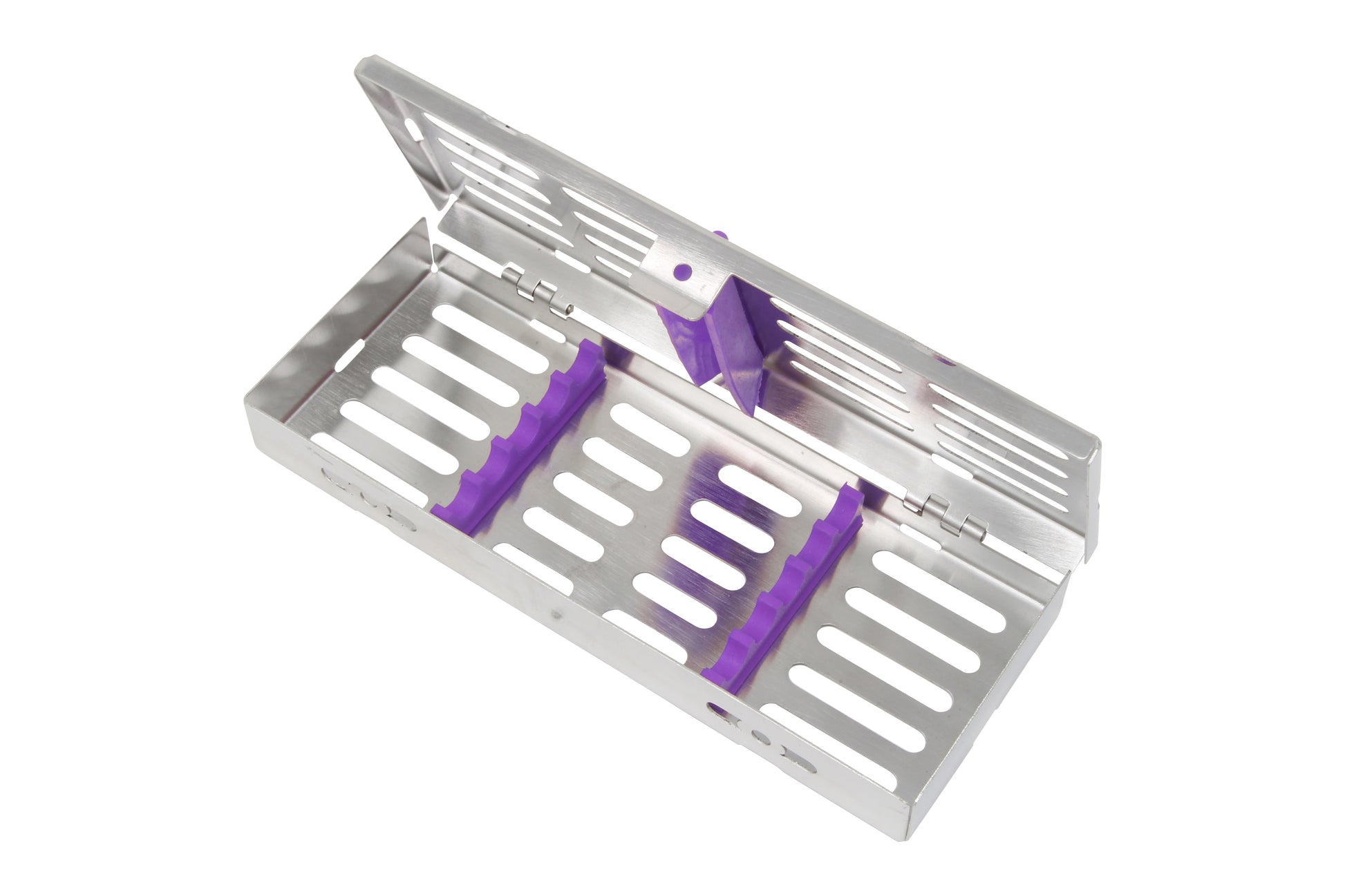 Sterilization Cassette for 5 Instruments - 180x70x22, W/O Lock, Non Detatchable - HiTeck Medical Instruments