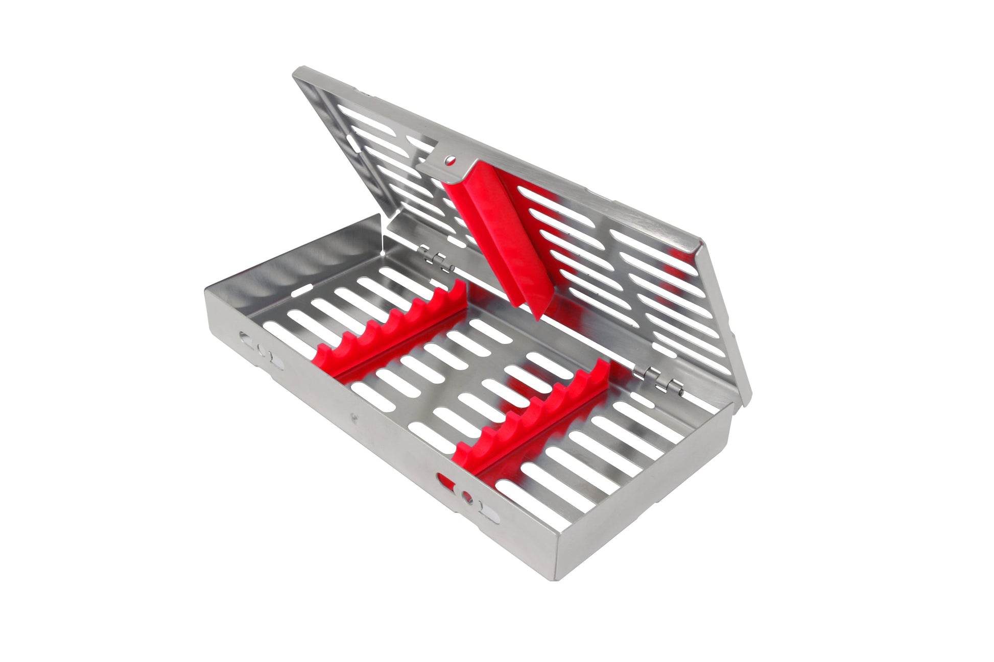 Sterilization Cassette for 7 Instruments - 180x90x22, W/O Lock, Non Detatchable - HiTeck Medical Instruments