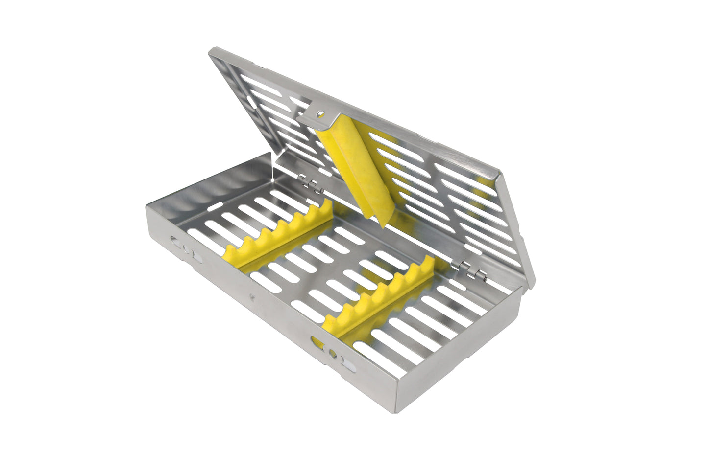 Sterilization Cassette for 7 Instruments - 180x90x22, W/O Lock, Non Detatchable - HiTeck Medical Instruments