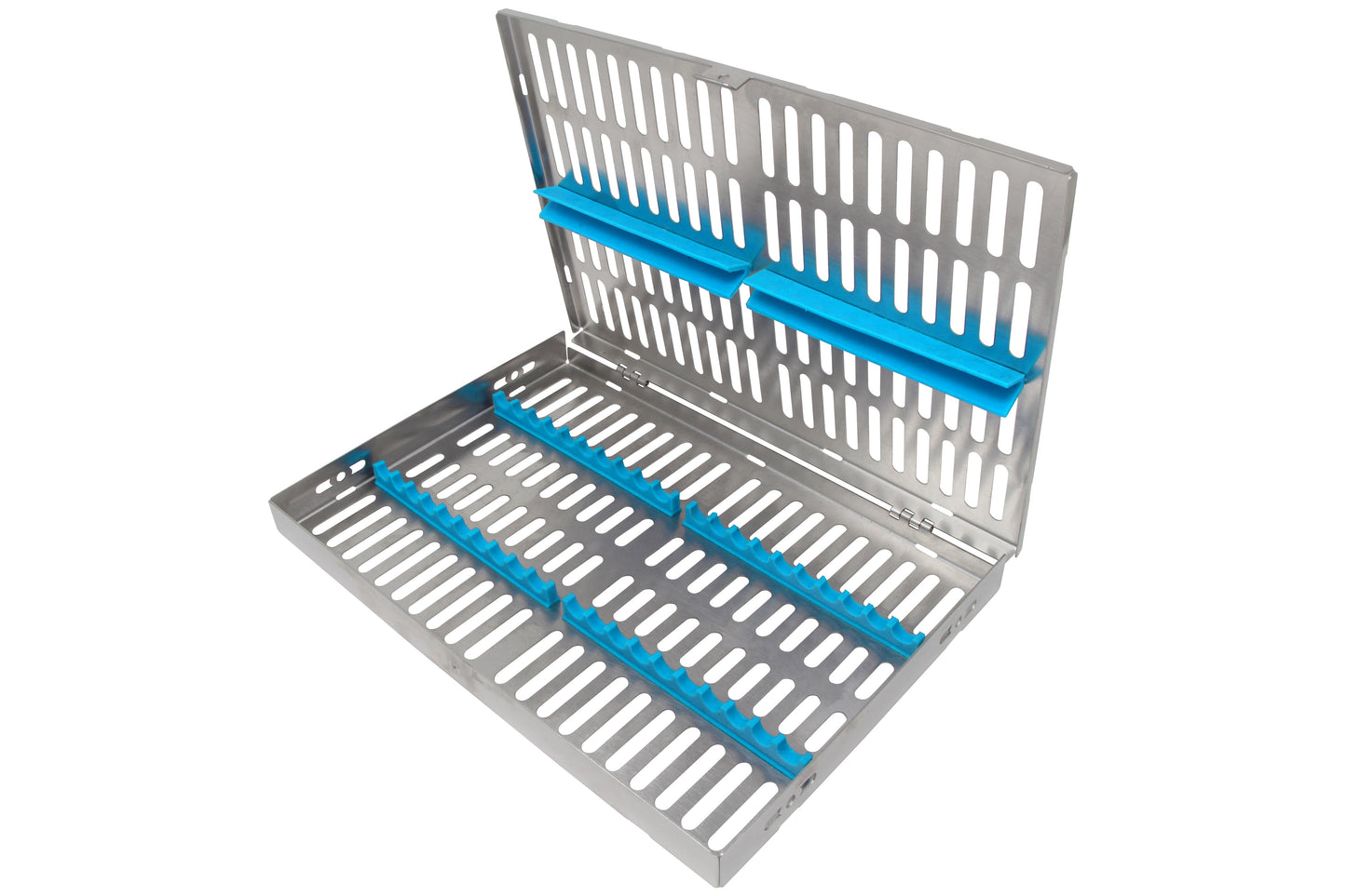 Sterilization Cassette for 20 Instruments - 260x180x22, W/O Lock, Non Detatchable - HiTeck Medical Instruments