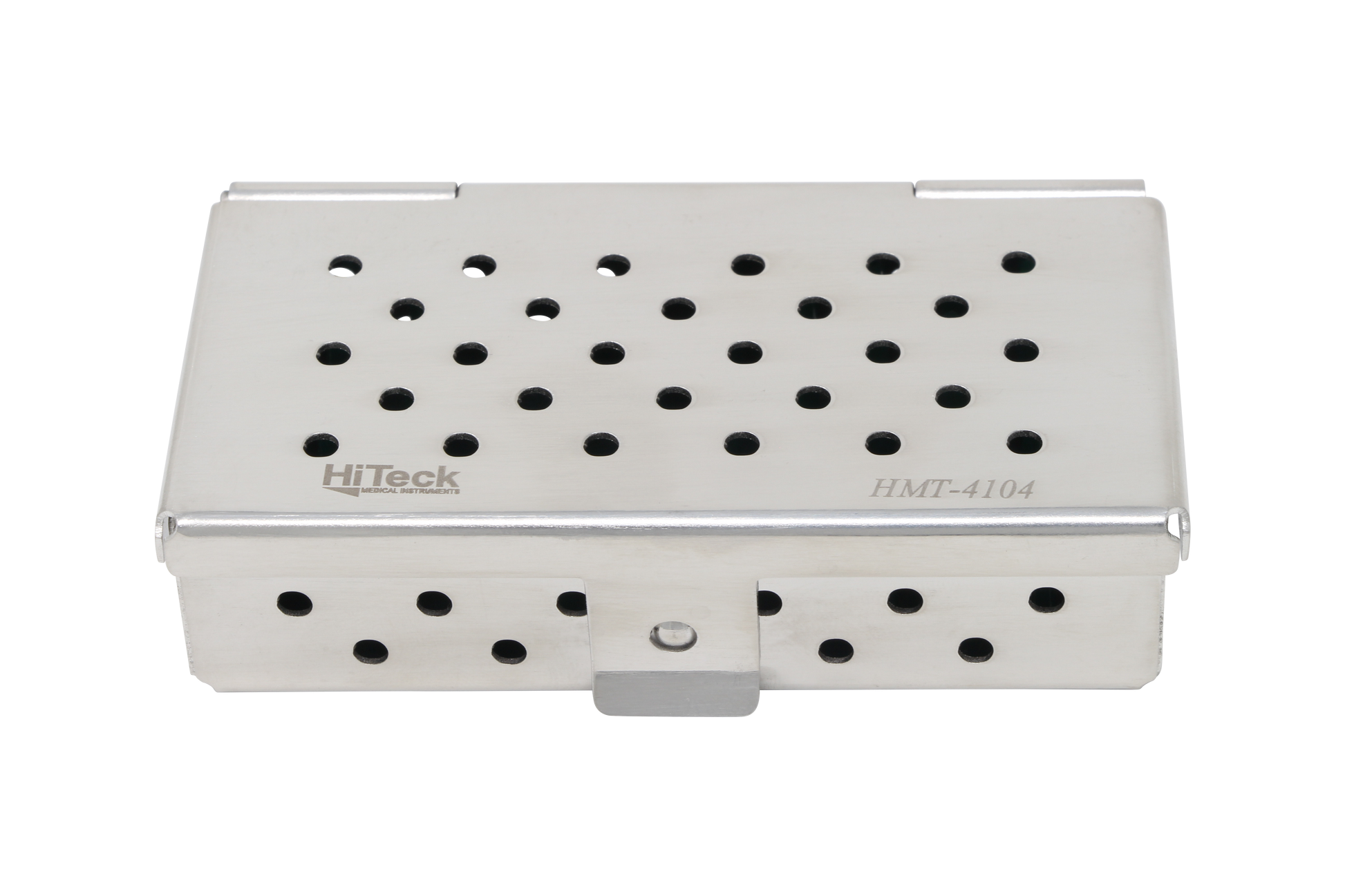 Sterilization Cassette for Clamps, Small Parts & Handpieces, With Silicone Mat - 80x40x20, Non Detachable - HiTeck Medical Instruments