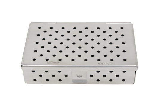 Sterilization Cassette for Clamps & Small Parts, With Silicone Mat - 100x60x25, Non Detachable - HiTeck Medical Instruments