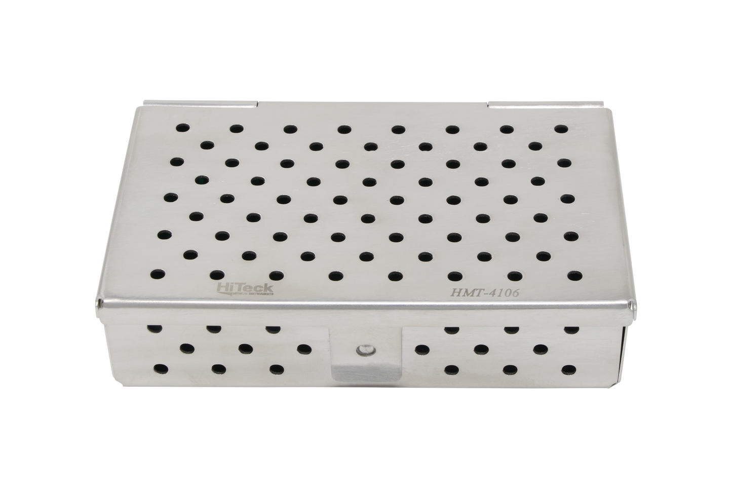 Sterilization Cassette for Clamps & Small Parts, With Silicone Mat - 100x60x25, Non Detachable - HiTeck Medical Instruments
