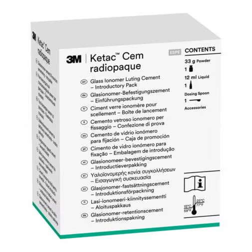 3M™️ Ketac™️ Cem radiopaque Glass Ionomer Luting Cement Introductory Kit, 37200
