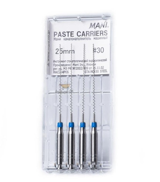 Paste Carriers/Lentulo 4/pk 25mm #25-#40
