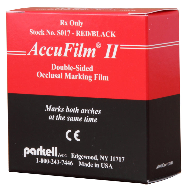 Parkell, AccuFilm II, Articulating Film Pre-Cut Strips 280/Pkg - S014 Black