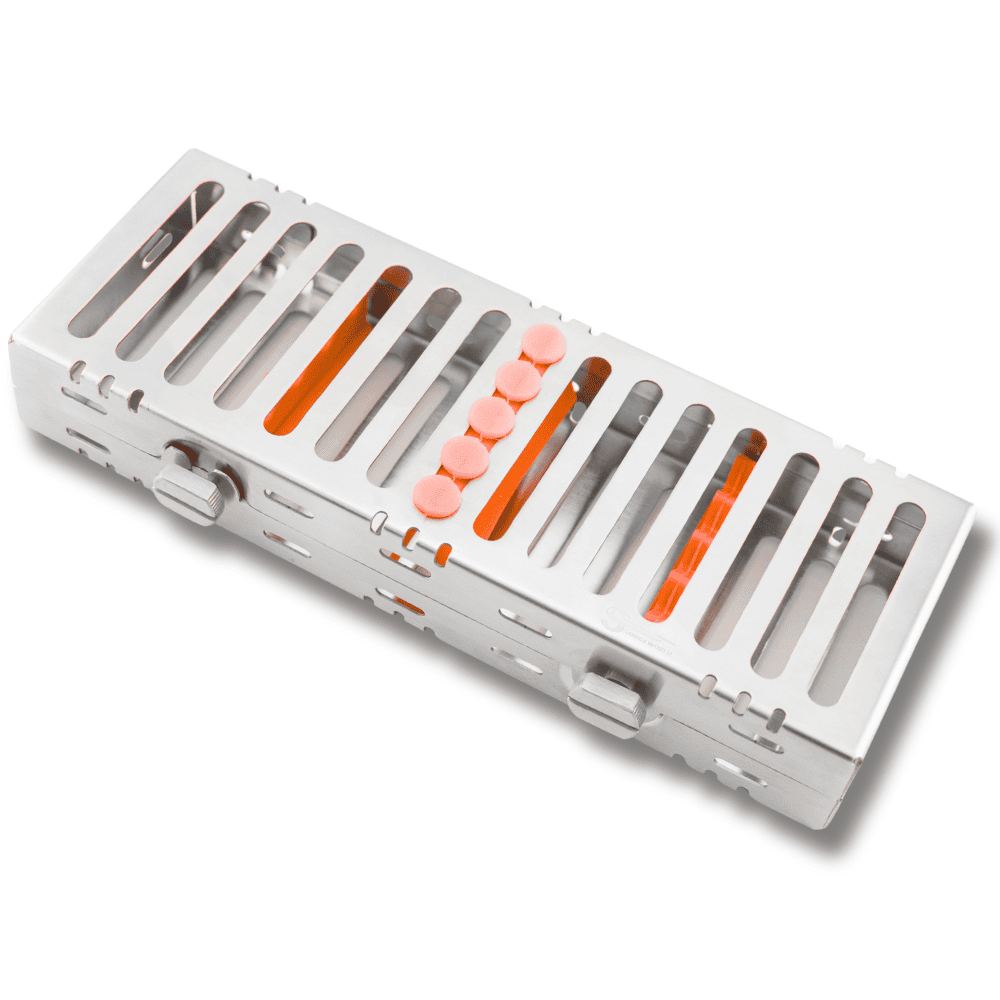 SurgiWorld – 5-Instrument Small Dental Exam Cassette for Diagnostic Trays, 203 x 76 x 32 mm