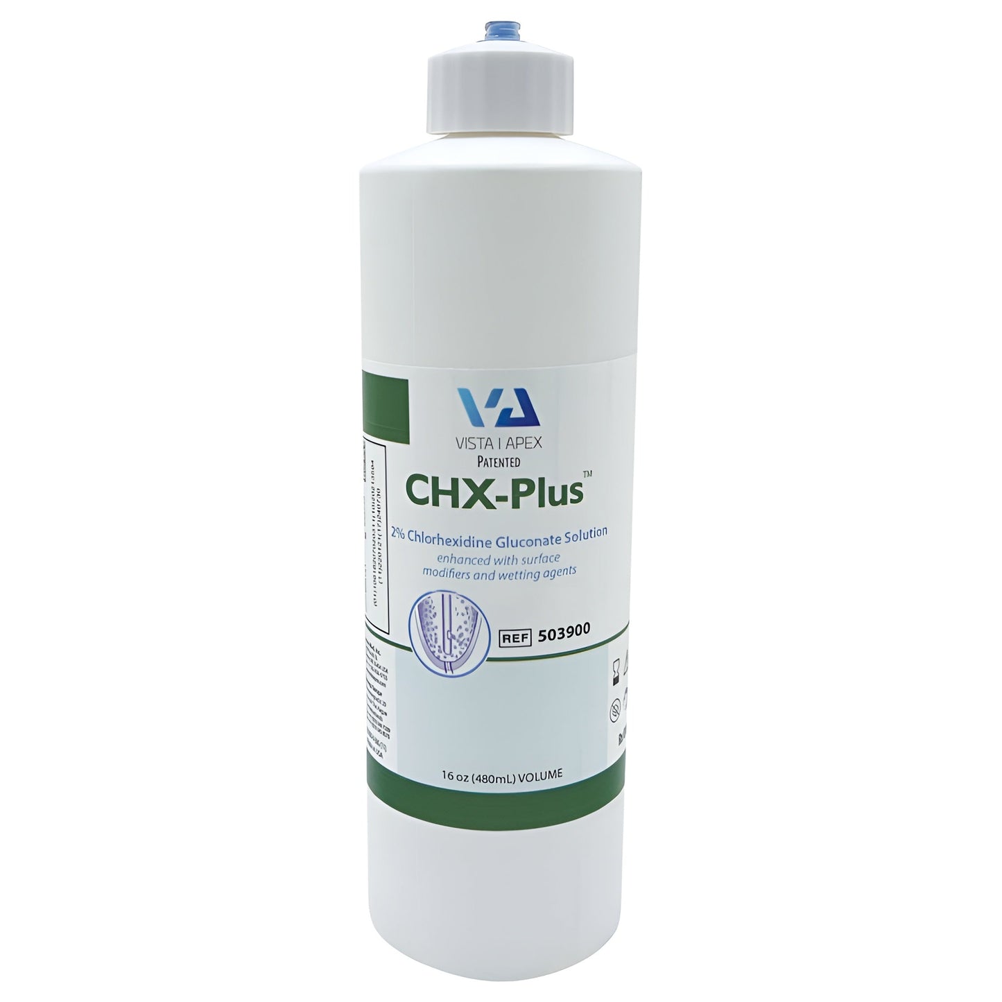 Vista- CHX-Plus 2% Chlorhexidine Gluconate Irrigation Solution 16Oz