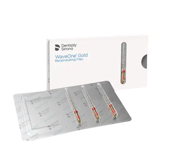 WaveOne Gold Small 25mm Reciprocating Endodontic Files – 3/Pk- A0753225G0S03