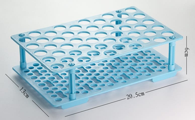 Multifunctional Polypropylene 15 mL Tube Rack – 50 Holes per racks, 50/CS - ARKS-0015R