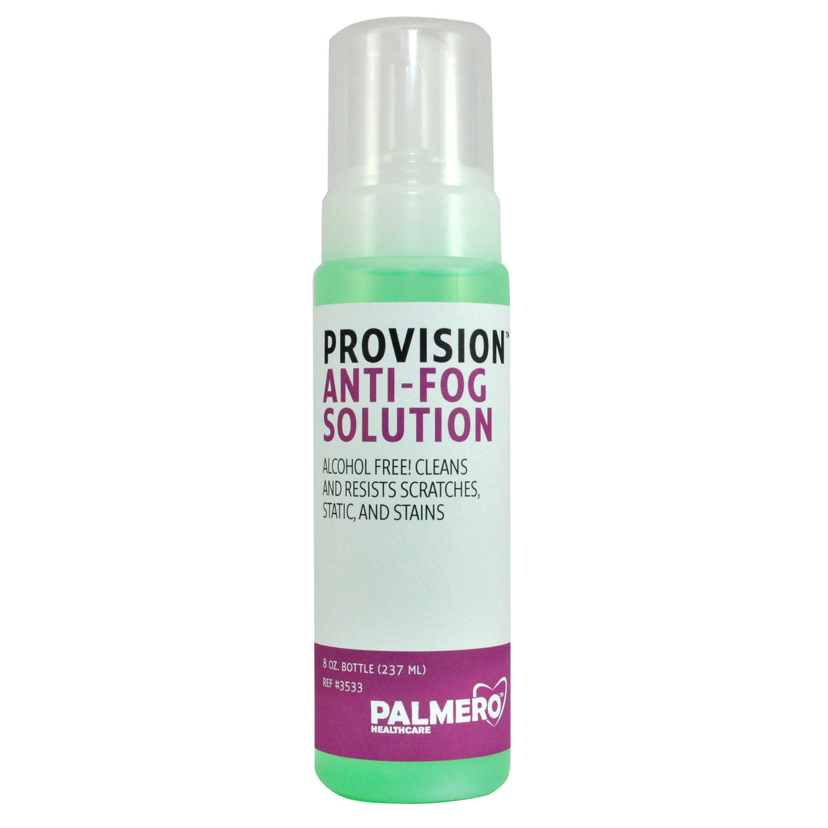 Palmero, Provision Anti Fog Loupes ,Mirror, Scopes Solution 8oz - Palmero Healthcare