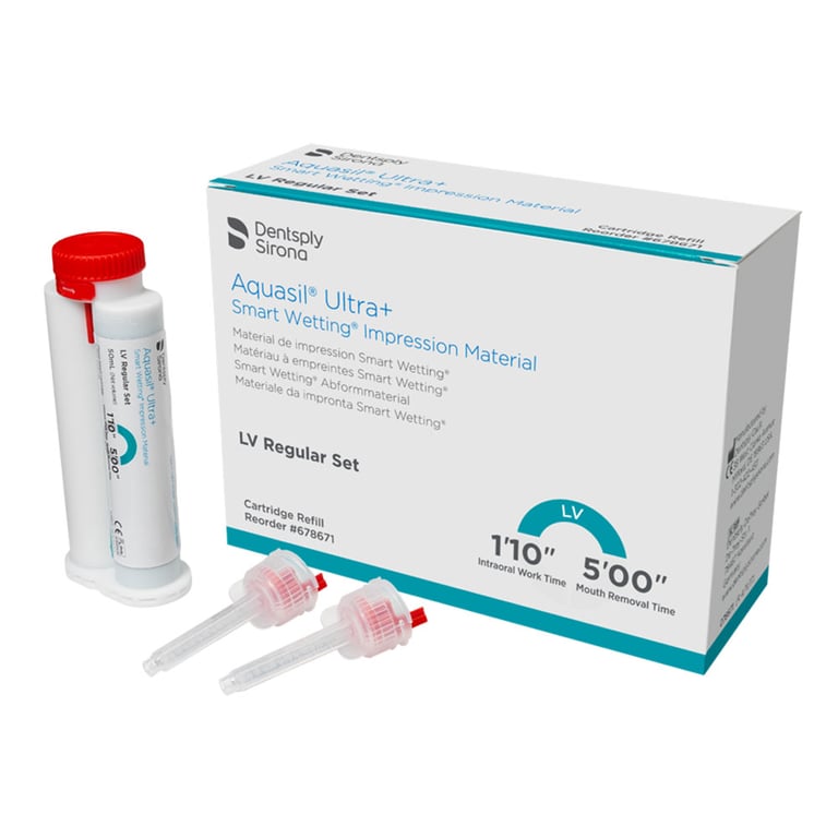 Aquasil Ultra Impression Material 4xCartridges/Box#678775 - LV Regular Set - Dentsply Sirona
